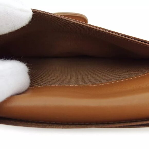 CELINE wallet macadam beige PVC ?~ leather Authentic USED - Picture 7 of 9